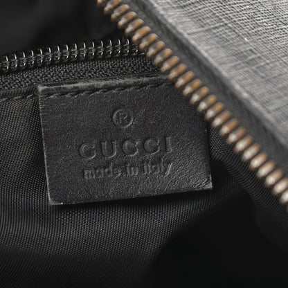 Gucci GG Supreme Monogram Crossbody Messenger Bag Black Grey 6 of 20