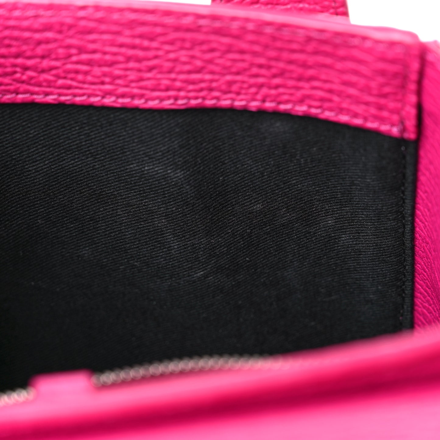 Textured Calfskin Mini Pashli Satchel Bright Fuchsia