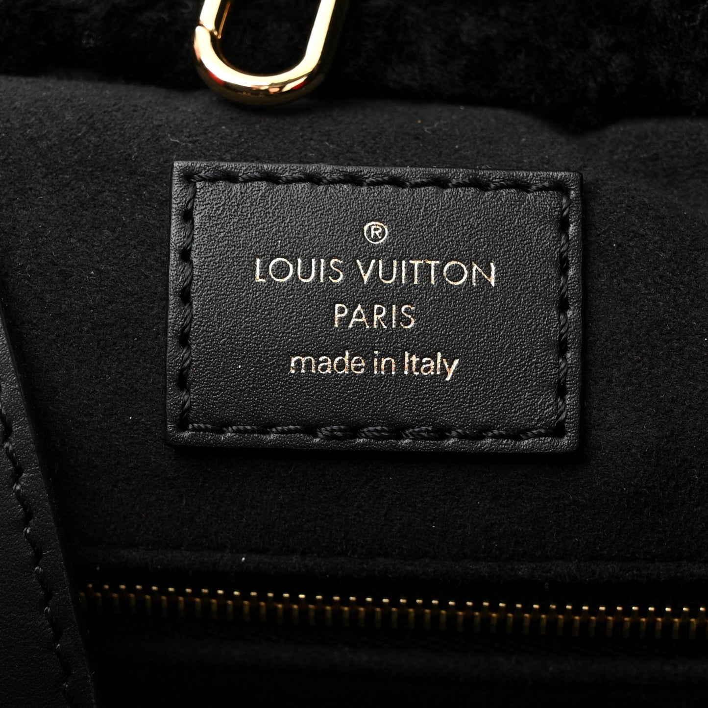 Shearling Monogram Giant Teddy Onthego GM Black Red