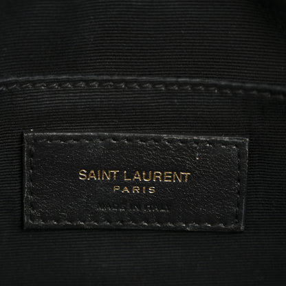 Saint Laurent Calfskin Matelasse Monogram Lou Camera Bag Dark Beige 6 of 13