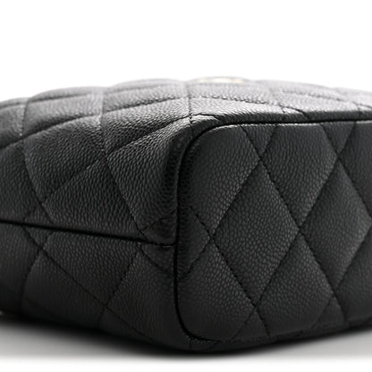 Chanel Caviar Quilted Hobo Clutch With Chain Black 9 of 11