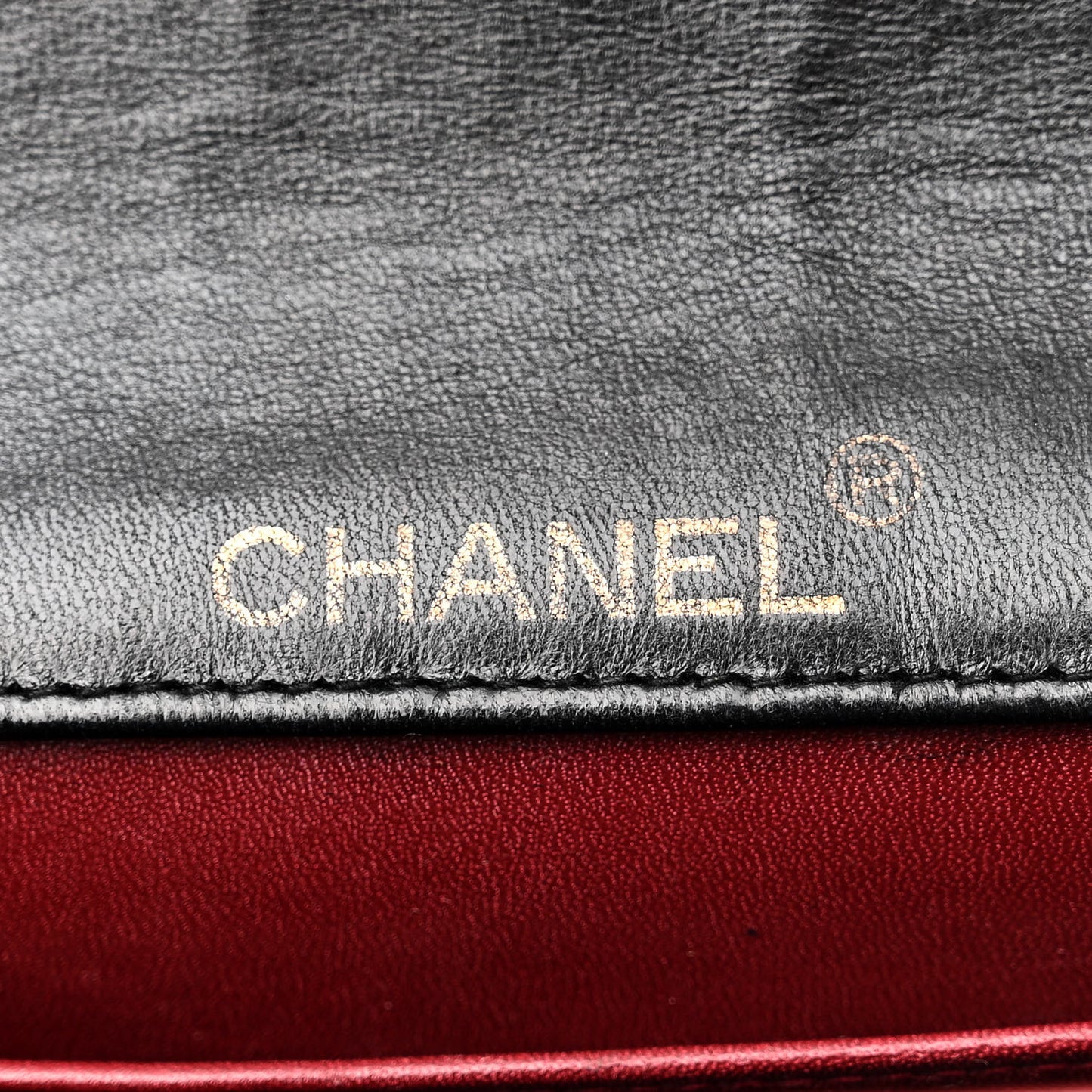 Lambskin Quilted Single Flap Black