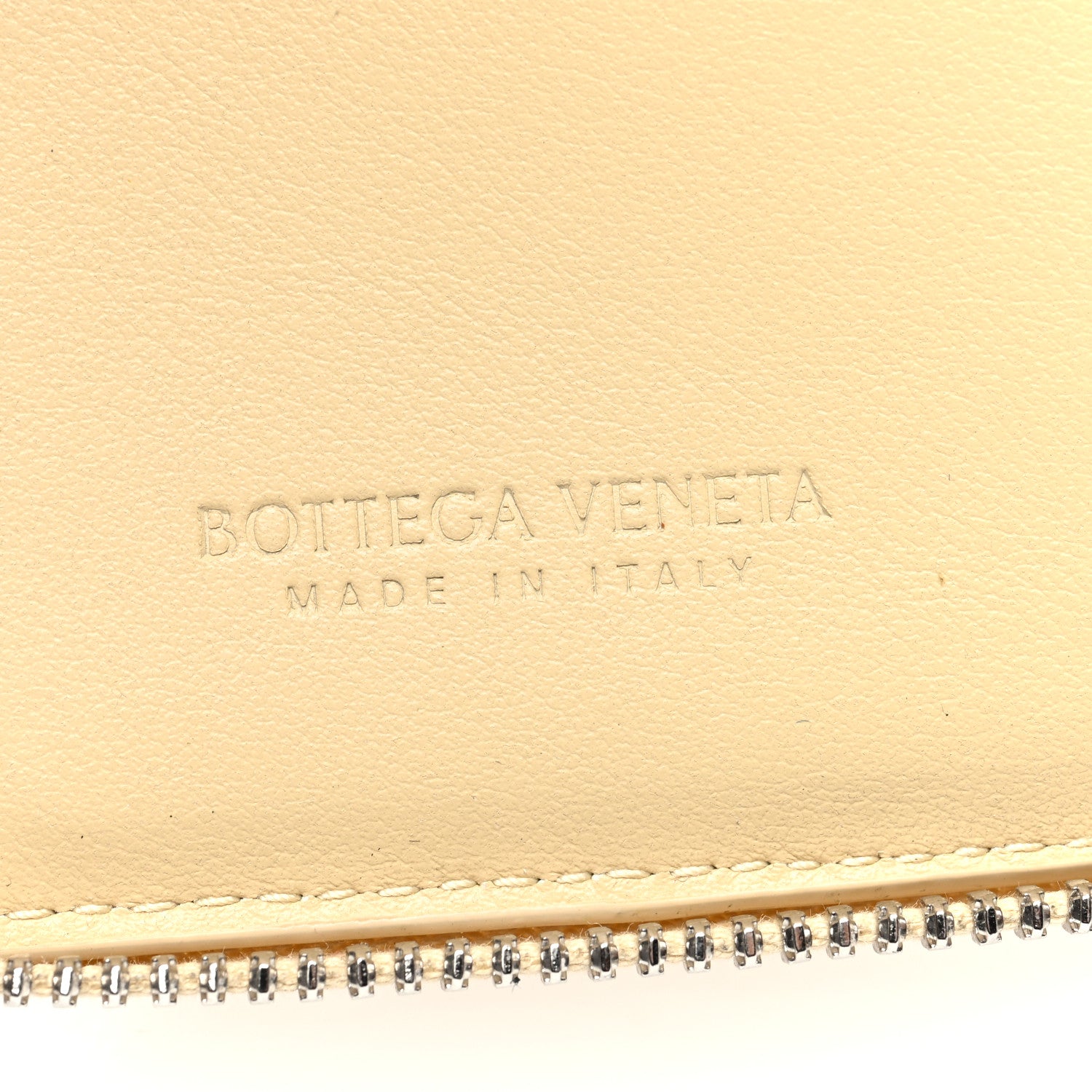 Bottega Veneta Lambskin Maxi Intreccio Small Cassette Compact Zip Around Wallet Porridge 6 of 6