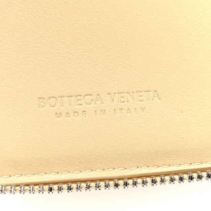 Bottega Veneta Lambskin Maxi Intreccio Small Cassette Compact Zip Around Wallet Porridge 6 of 6