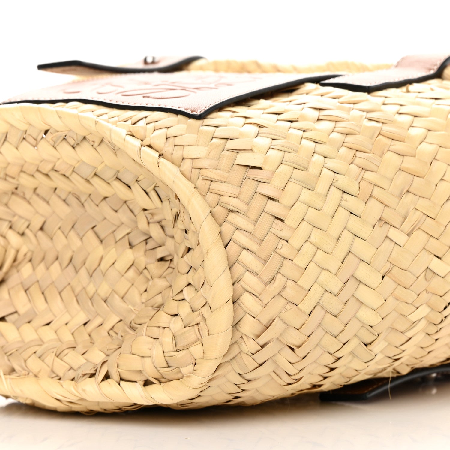Loewe Raffia Small Basket Tote Bag Natural Tan 10 of 11