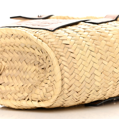 Loewe Raffia Small Basket Tote Bag Natural Tan 10 of 11