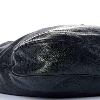 Gucci Calfskin Large New Jackie Shoulder Bag Black 8 of 10