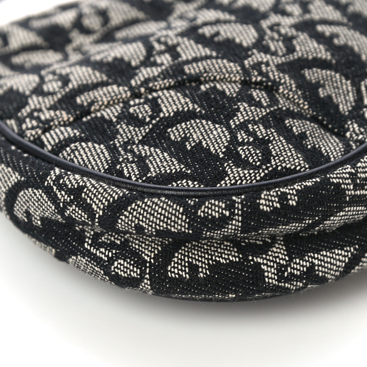 Christian Dior Monogram Mini Saddle Pochette Black 9 of 11