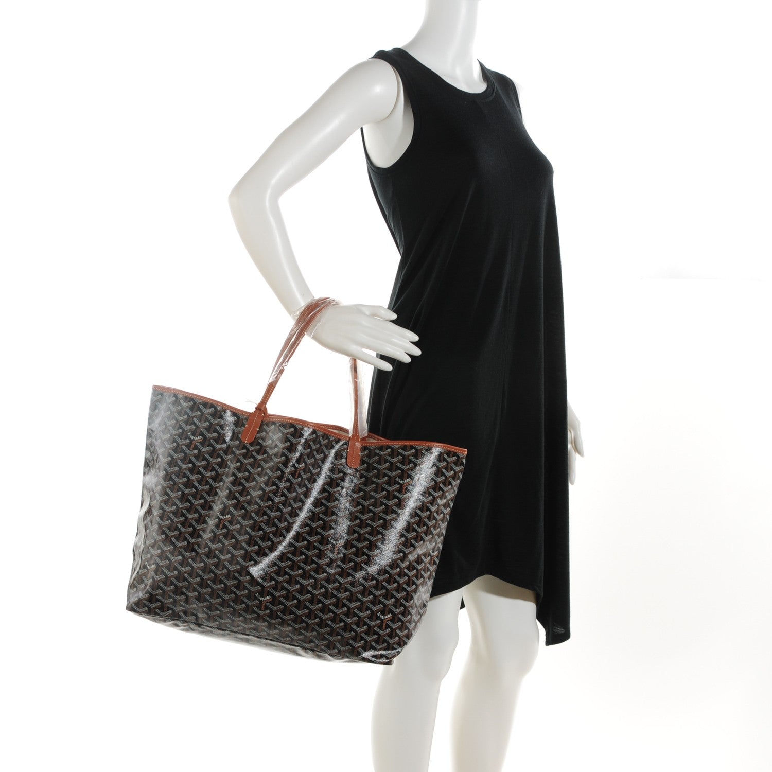 Goyard Goyardine Saint Louis GM Black Gold 2 of 8