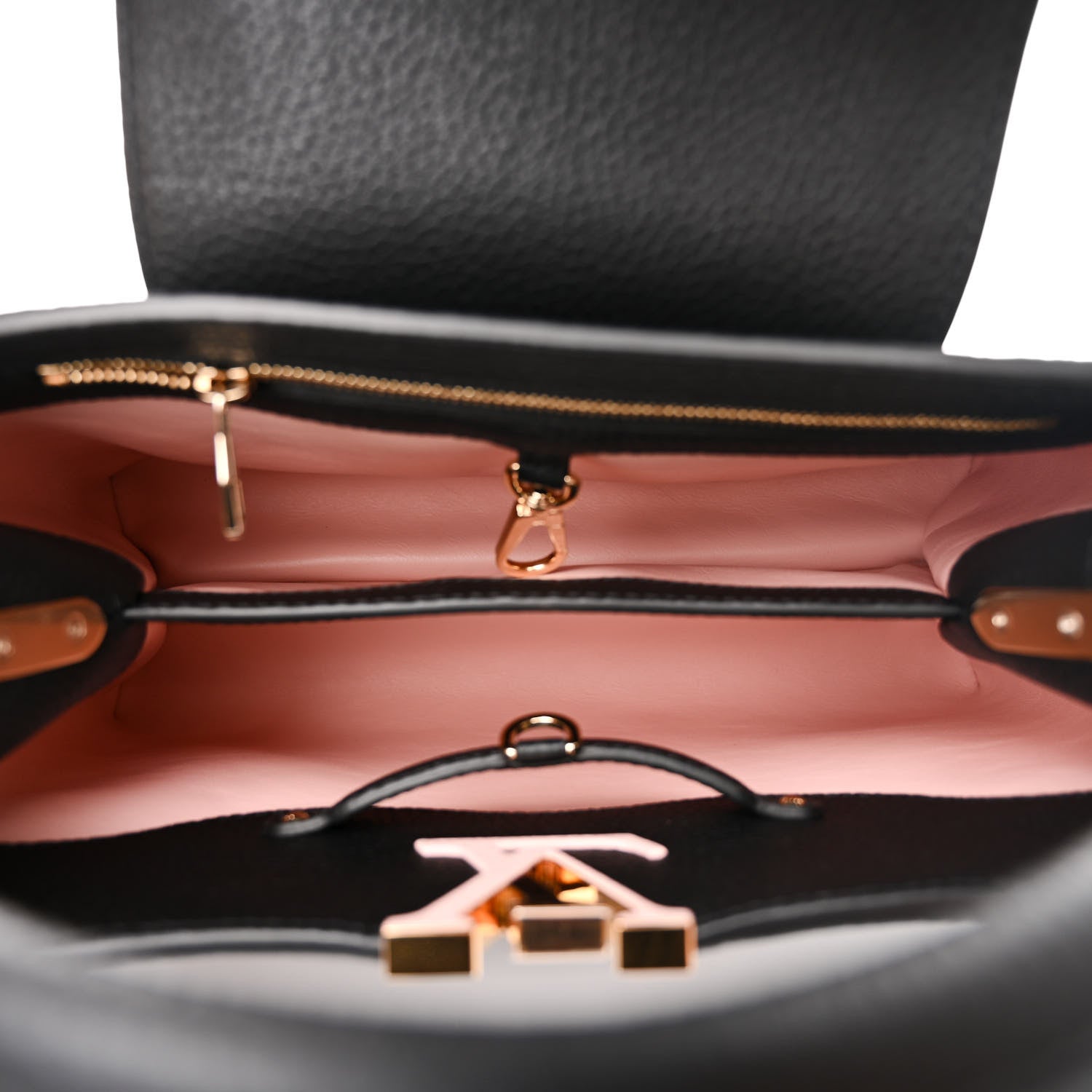 Louis Vuitton Taurillon Capucines PM Rainbow Black 5 of 12