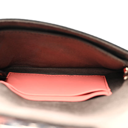 Fendi Nappa Rabbit Fox Fur Micro Buggie Baguette Coral 10 of 29