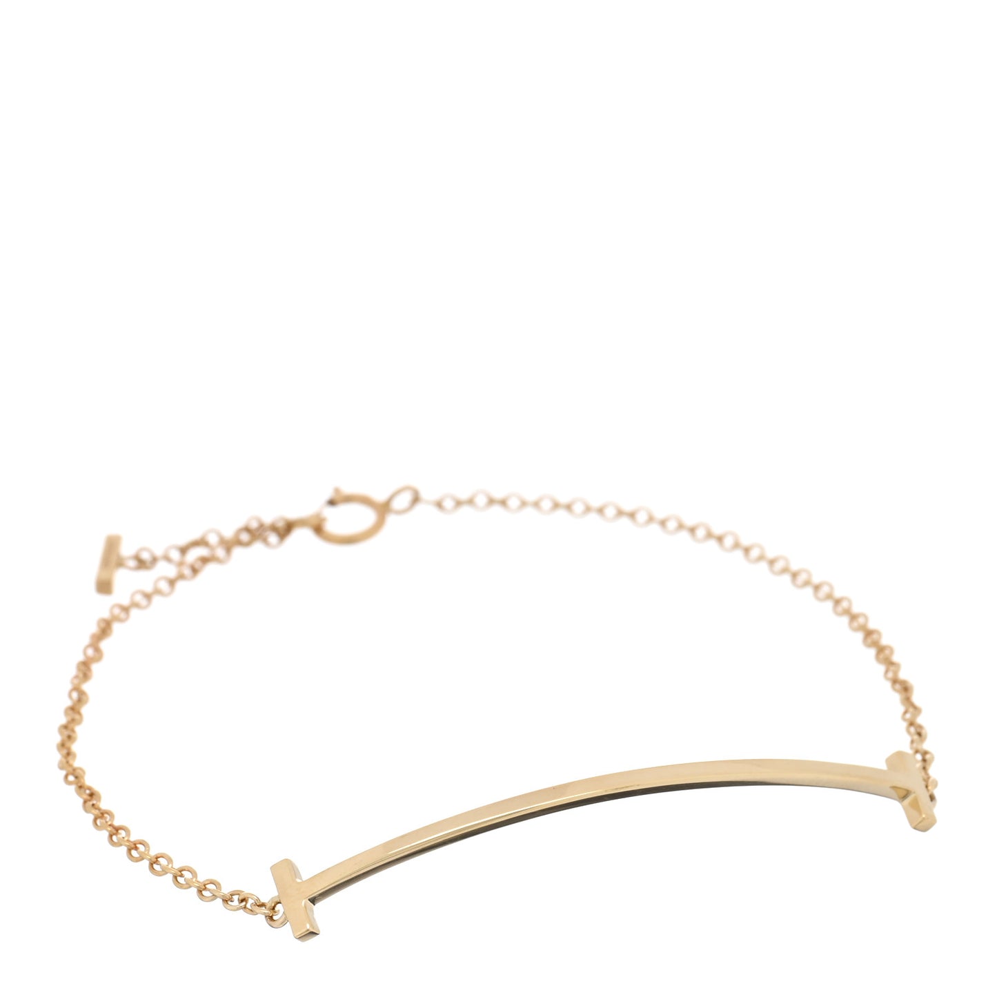 18K Rose Gold T Smile Bracelet