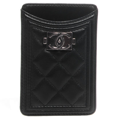 Chanel Lambskin Quilted Boy iPhone Case Black 1 of 8
