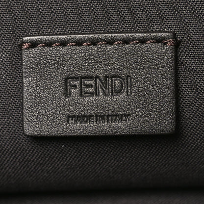 Fendi X FILA Vitello Century Mania Bi-Color FF 1974 Embossed Small Flat Clutch Nebula Blueberry Multicolor 7 of 8