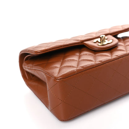 Chanel Caviar Quilted Small Double Flap Light Brown 8 of 10