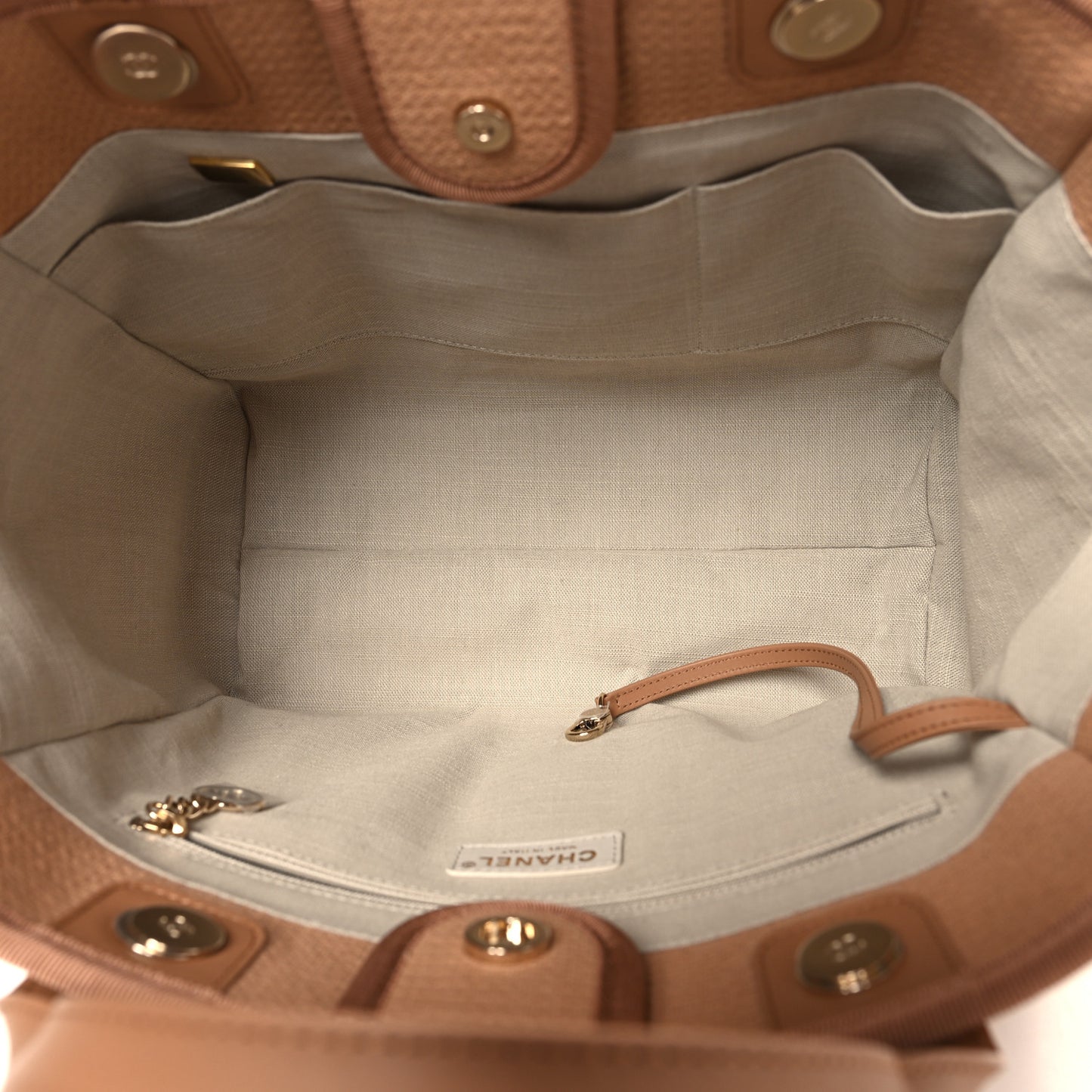 Mixed Fibers Small Deauville Tote Camel