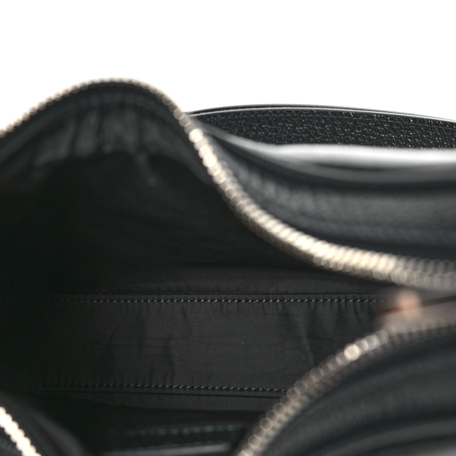 Gucci GG Supreme Monogram Textured Calfskin Web Small Attache Shoulder Bag Black 5 of 10