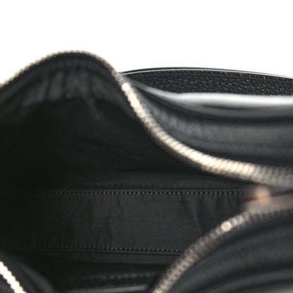 Gucci GG Supreme Monogram Textured Calfskin Web Small Attache Shoulder Bag Black 5 of 10