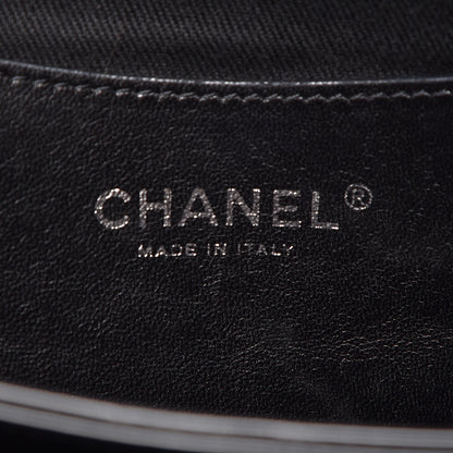 Chanel Patent Quilted Maxi Just Mademoiselle Bowling Bag Black 6 of 8