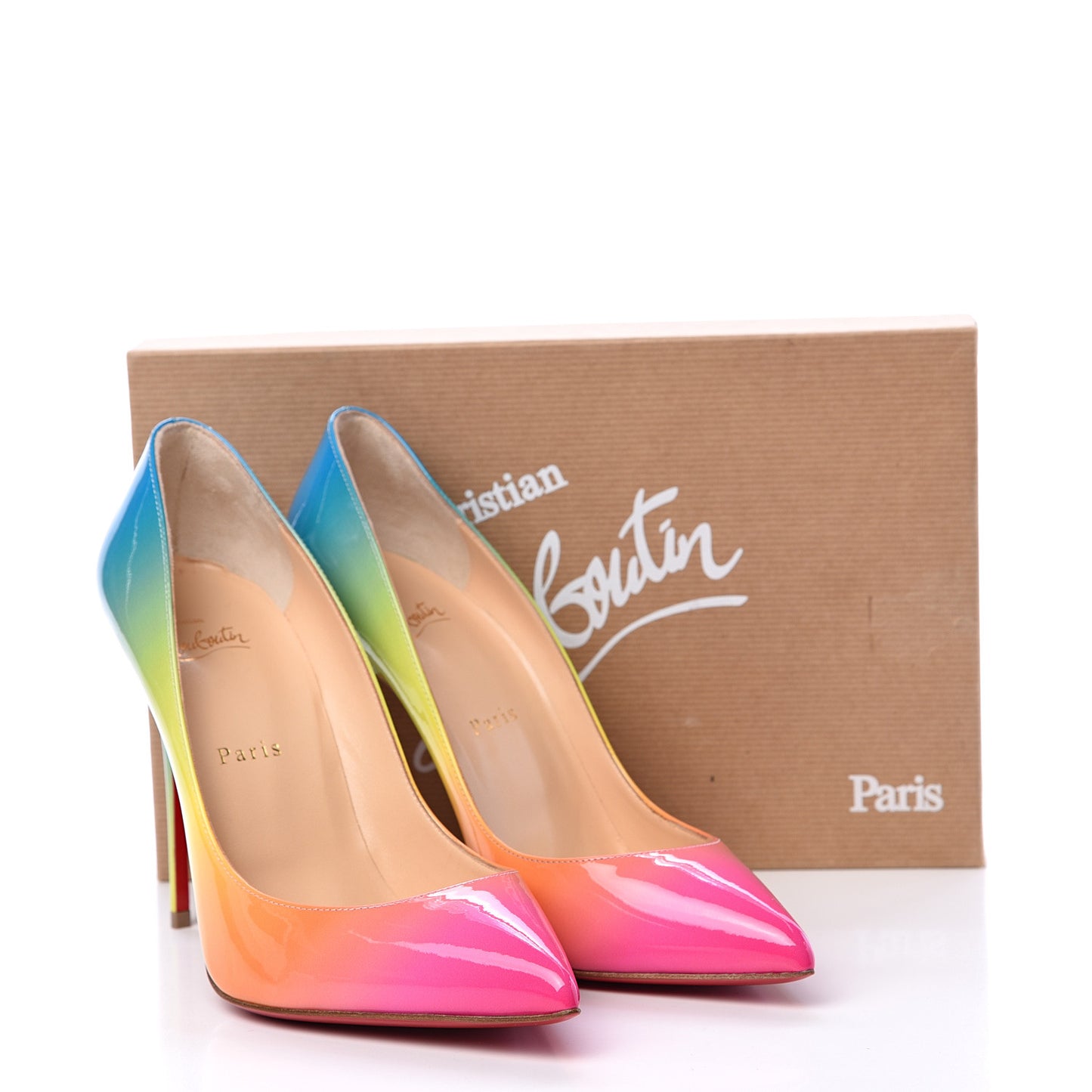 Patent Sunrise Pigalle Follies 100 Pumps 39.5 Multicolor