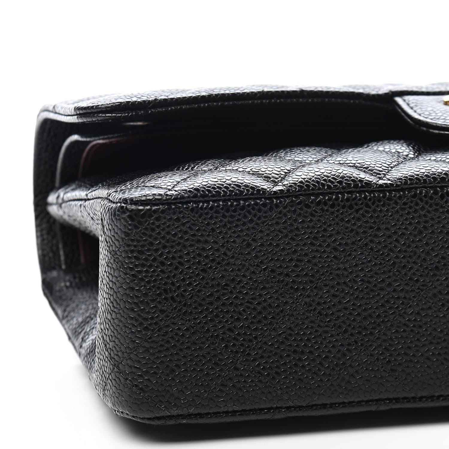 Chanel Caviar Quilted Medium Double Flap Black 8 of 9
