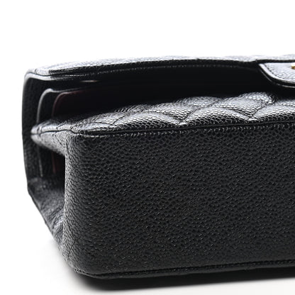 Chanel Caviar Quilted Medium Double Flap Black 8 of 9