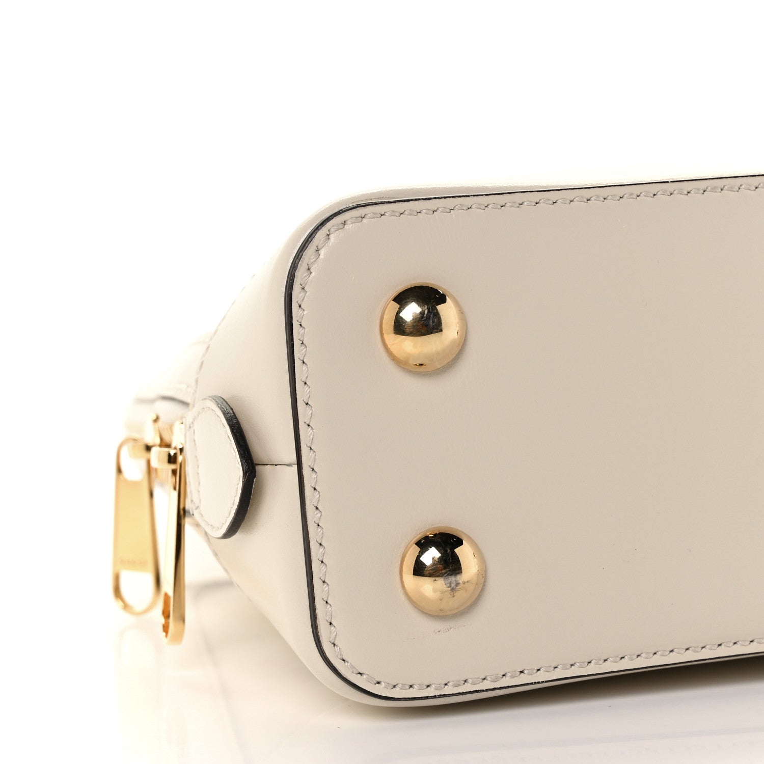 Gucci Boarded Plutone Calfskin Small Horsebit 1955 Top Handle Bag Mystic White 7 of 8