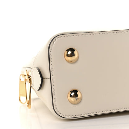 Gucci Boarded Plutone Calfskin Small Horsebit 1955 Top Handle Bag Mystic White 7 of 8
