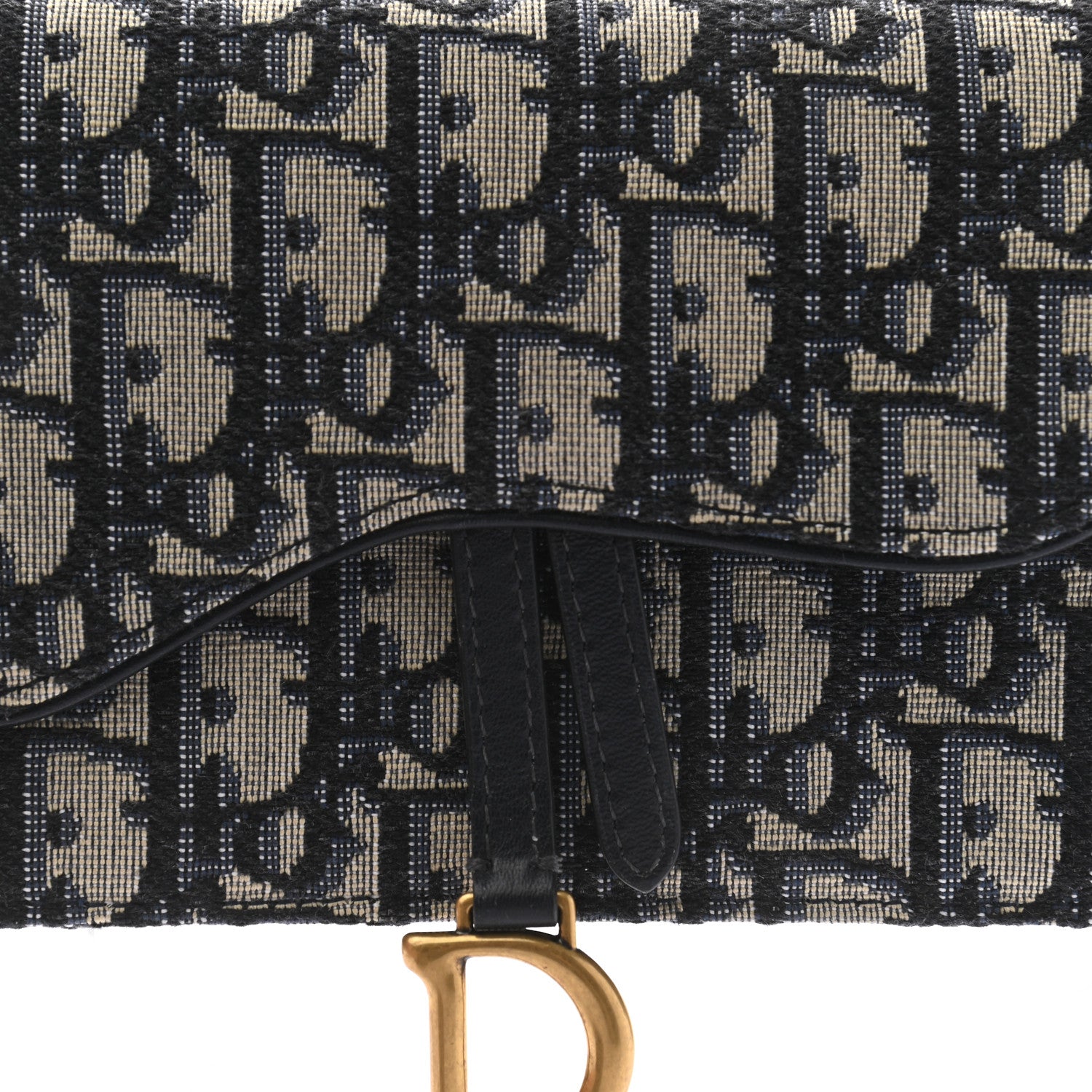 Christian Dior Oblique Saddle Belt Bag Blue 6 of 9