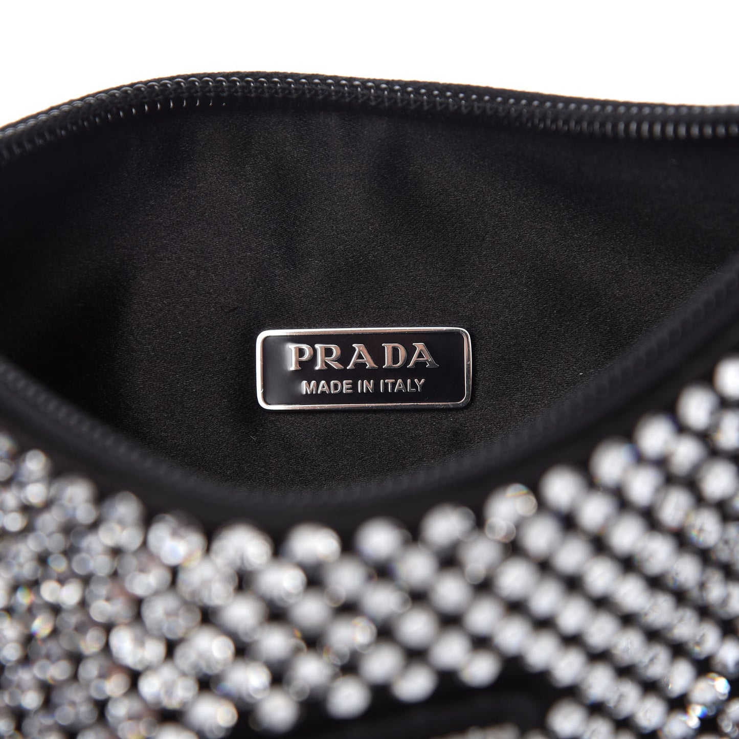 Satin Crystal Mini Re-Edition 2000 Bag Cristal