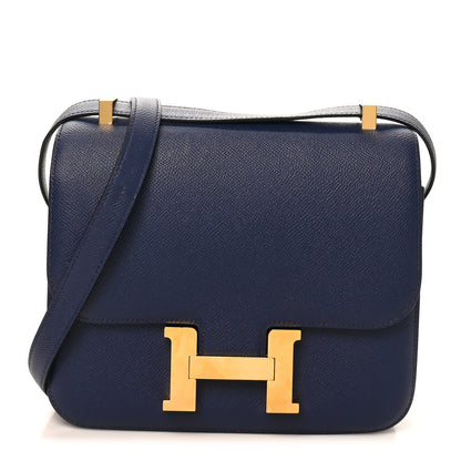Hermes Epsom Constance 24 Bleu Saphir 1 of 10