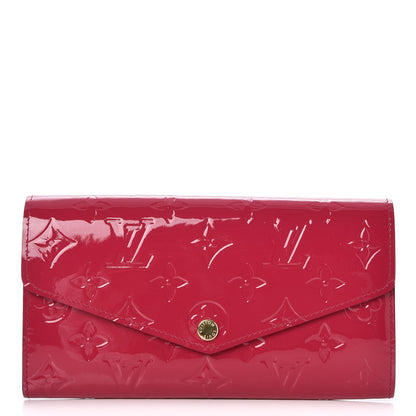 Louis Vuitton Vernis Sarah Wallet NM Rose Indien 1 of 8