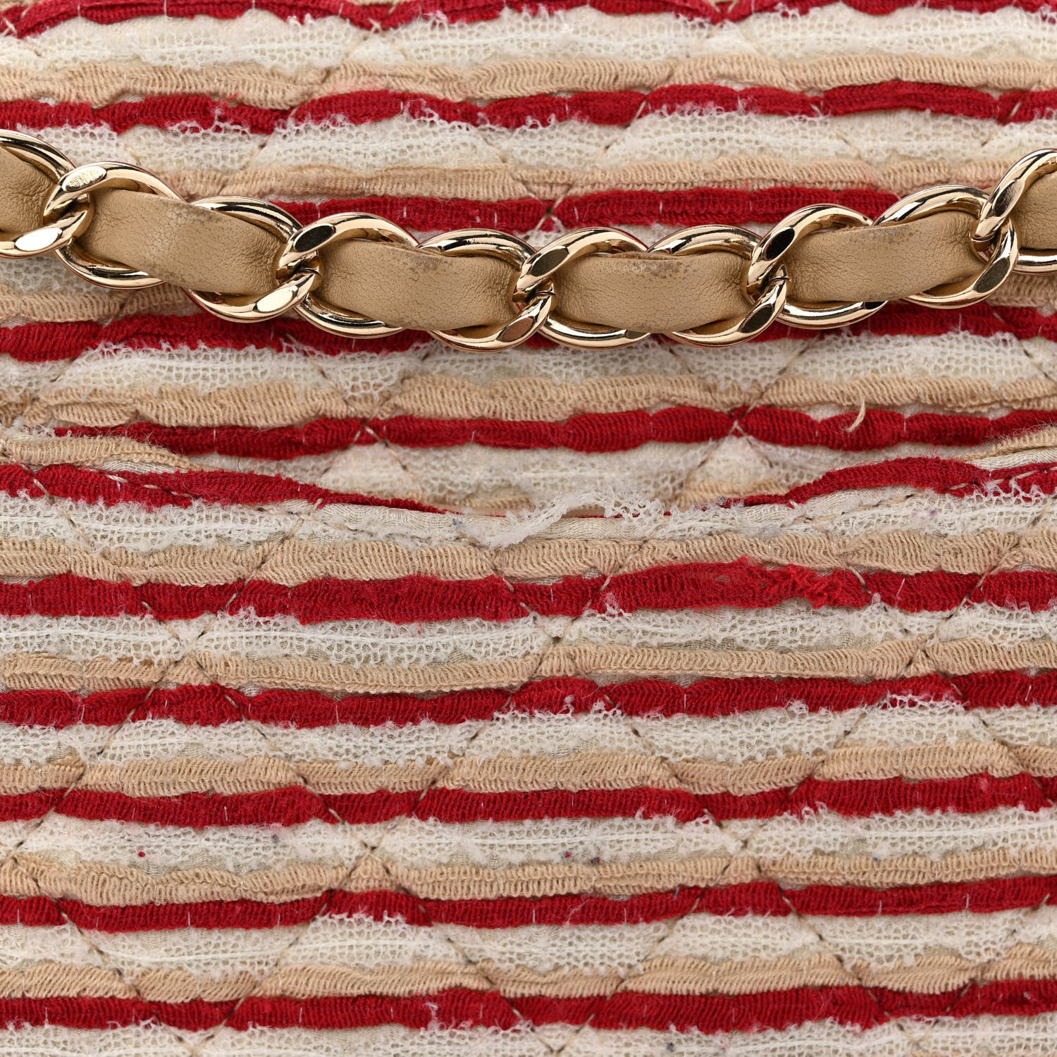 Chanel Jersey Quilted Medium Coco Sailor Flap Red White 10 of 10