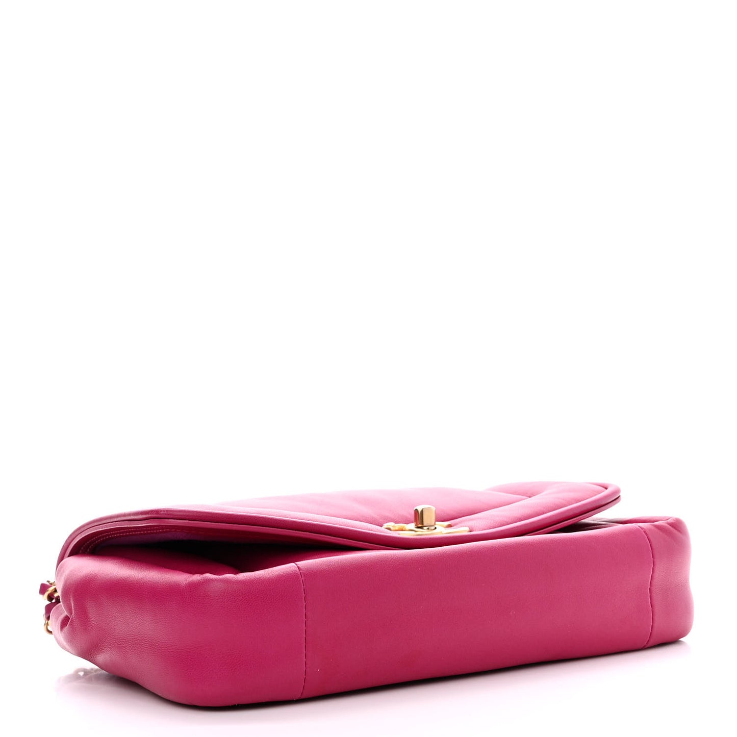 Lambskin Medium Simply Flap Pink