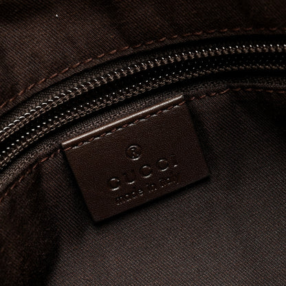 Gucci Monogram Calfskin Perforated Medium Flat Messenger Bag Dark Brown 7 of 11