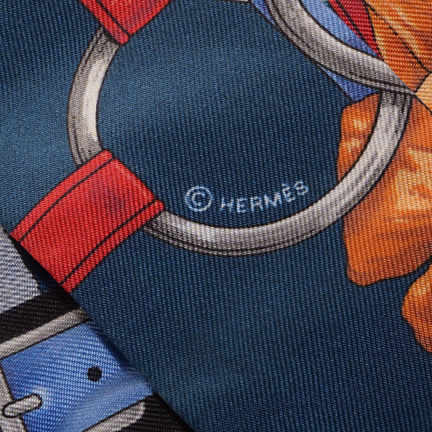 Hermes Silk Grand Manege Twilly 3 of 6
