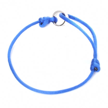Cartier 18k White Gold Charity LOVE Adjustable Cord Bracelet Royal Blue 4 of 6