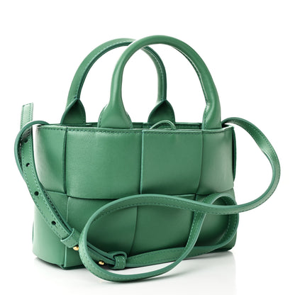 Bottega Veneta Nappa Maxi Intreccio Mini Arco Tote Green 4 of 11