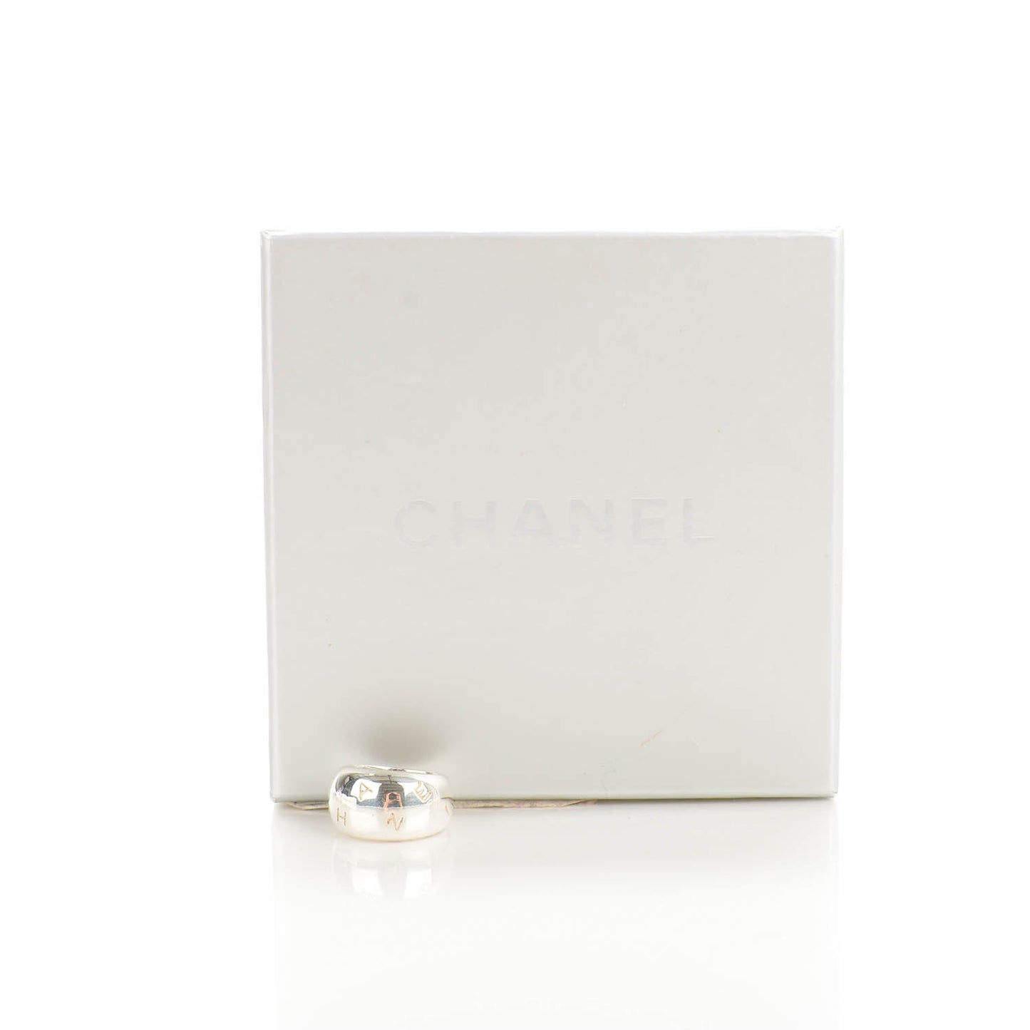 Sterling Silver Logo Ring 6.5