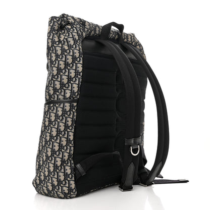 Christian Dior Oblique Explorer Backpack Blue Black 2 of 10
