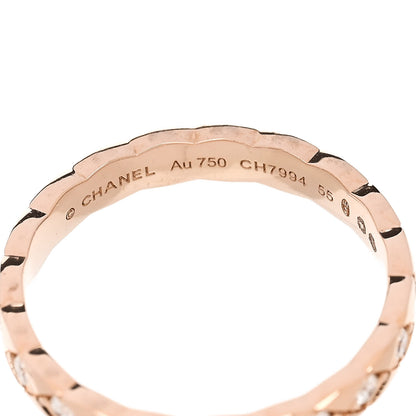 Chanel 18K Beige Gold Diamond Mini Coco Crush Ring 55 7.25 4 of 5