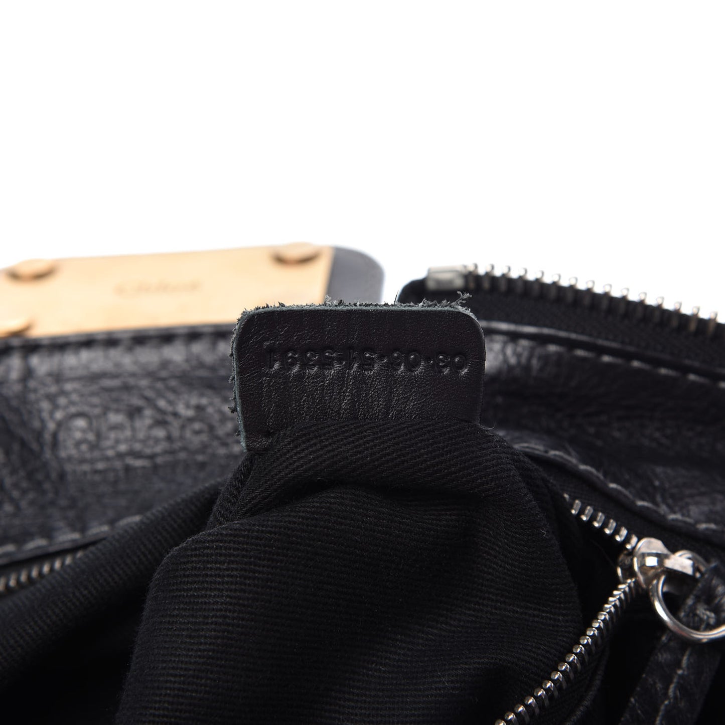 Calfskin Medium Paddington Satchel Black