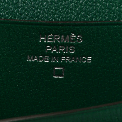 Hermes Shiny Alligator Bearn Compact Wallet Vert Emeraude 6 of 8