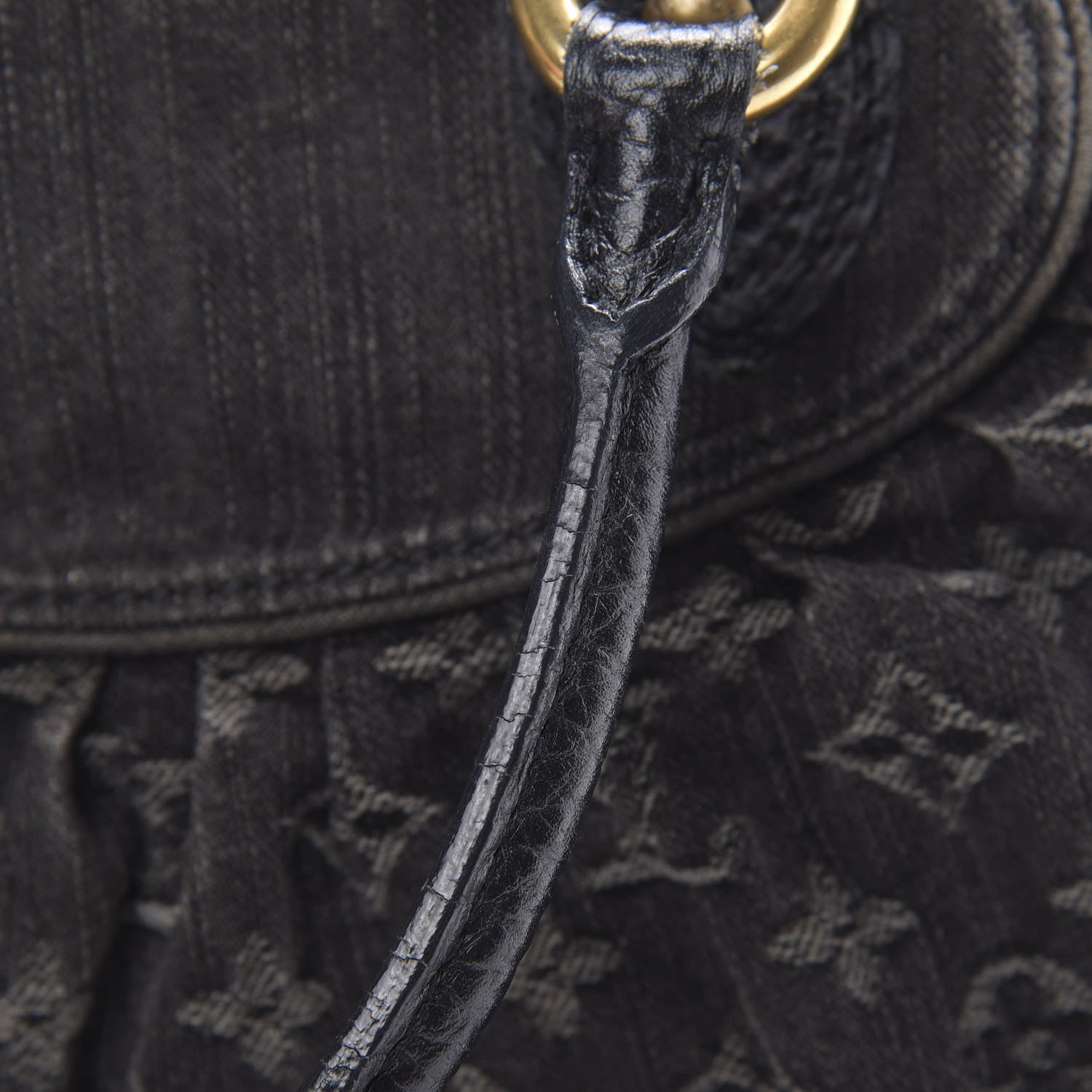Louis Vuitton Denim Neo Cabby MM Black 11 of 13