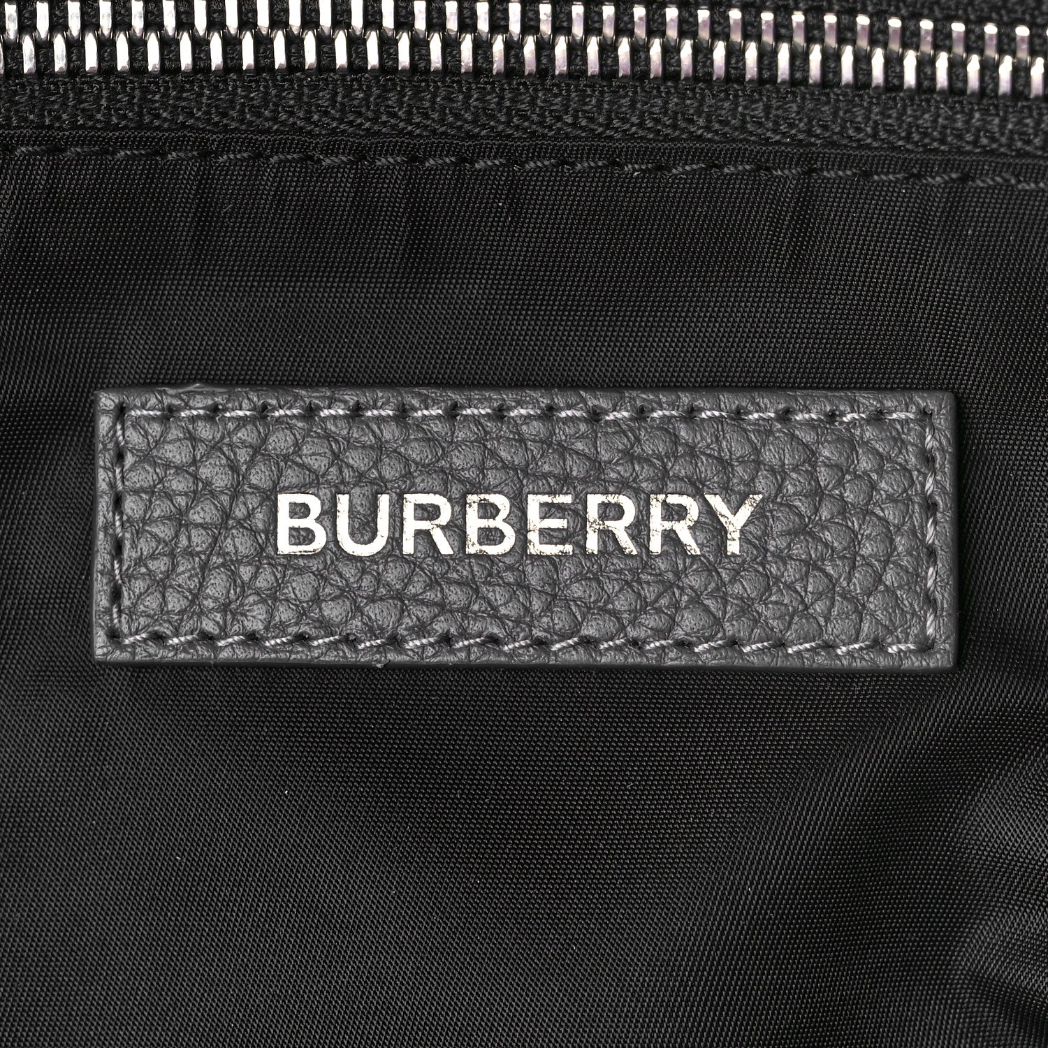 Burberry Pebbled Calfskin Abbeydale Simple Backpack Charcoal Gray 6 of 8