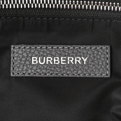 Burberry Pebbled Calfskin Abbeydale Simple Backpack Charcoal Gray 6 of 8