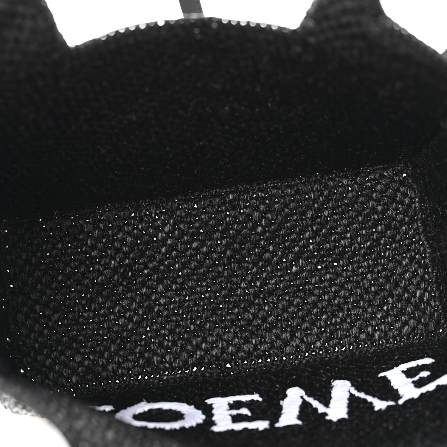 Loewe X PAULA'S IBIZA Raffia Font Tote Black 5 of 9