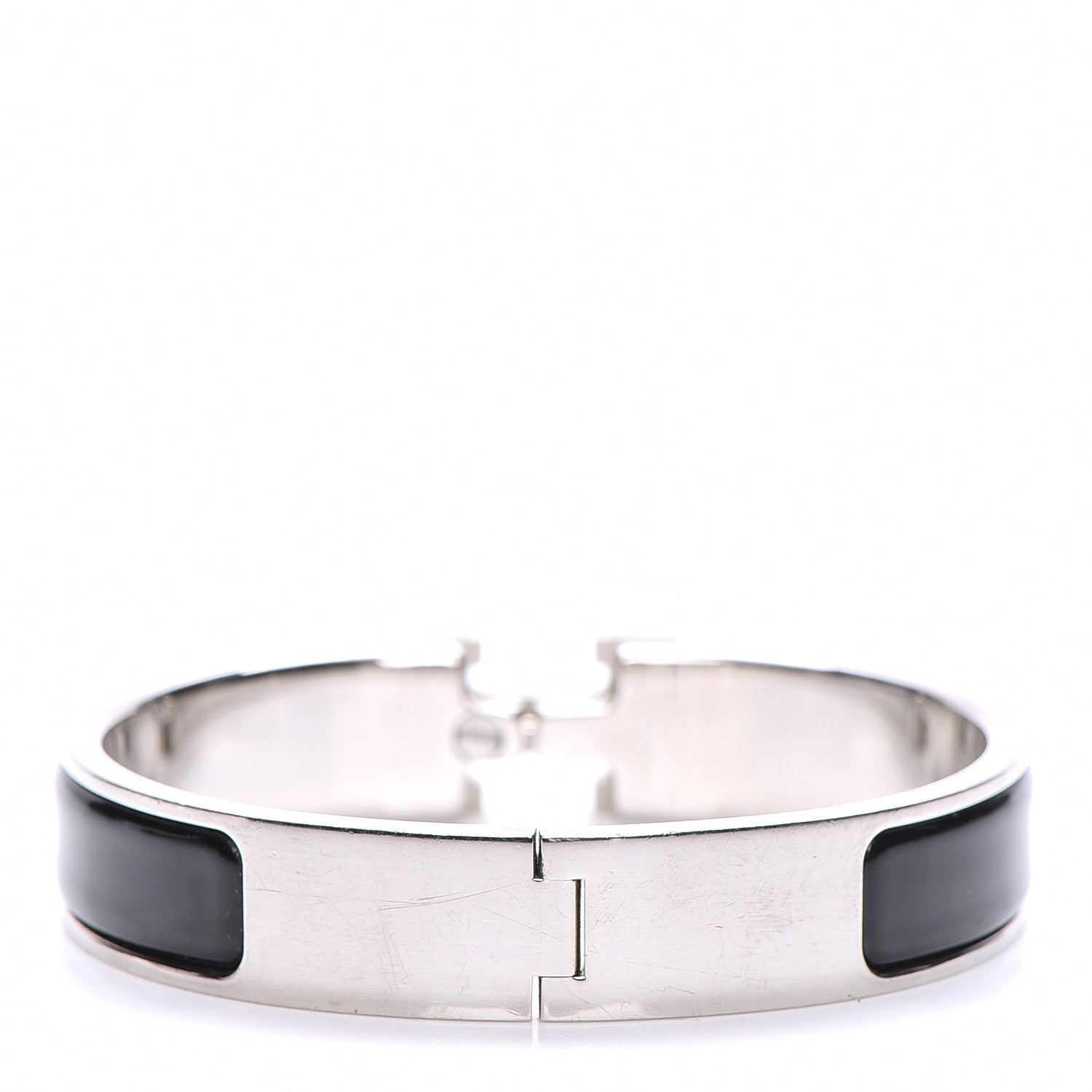 Hermes Enamel Narrow Clic Clac H Bracelet PM Black 3 of 6