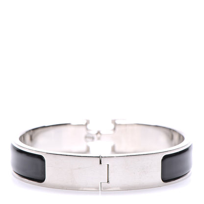 Hermes Enamel Narrow Clic Clac H Bracelet PM Black 3 of 6