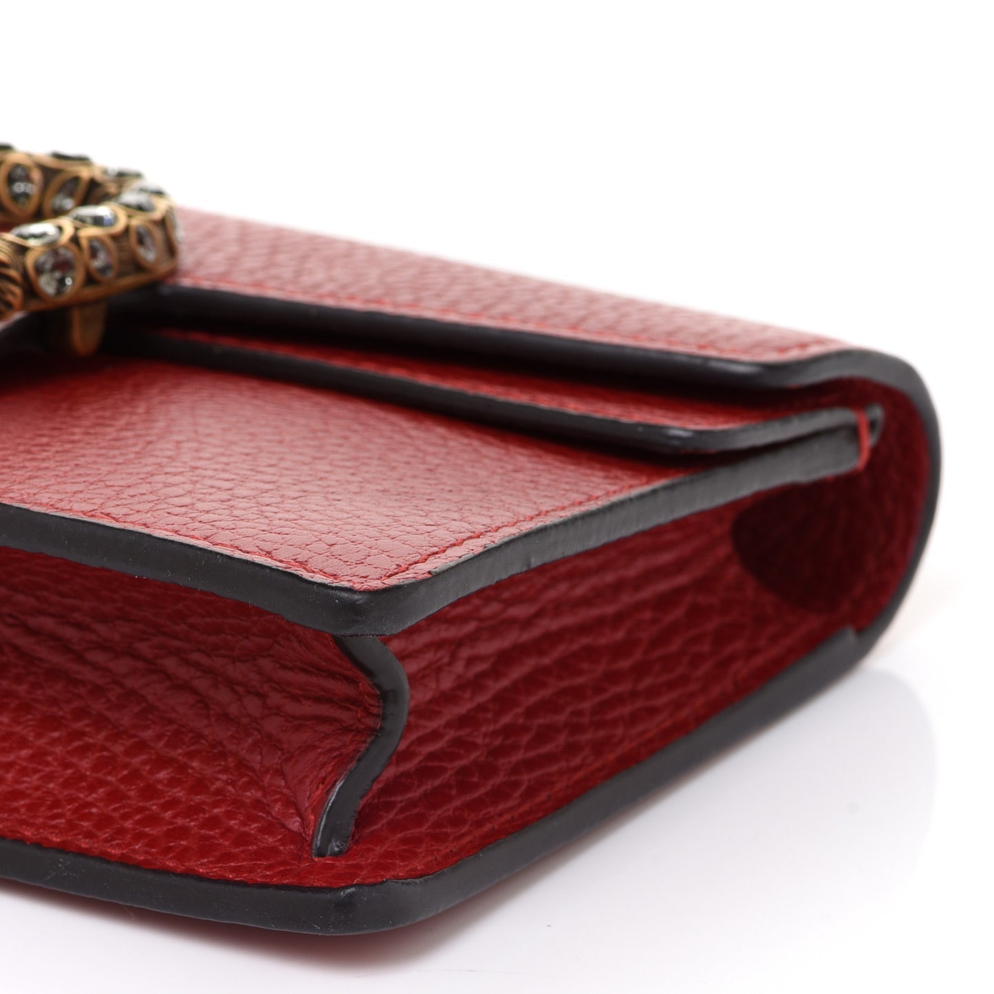 Calfskin Super Mini Dionysus Shoulder Bag Hibiscus Red